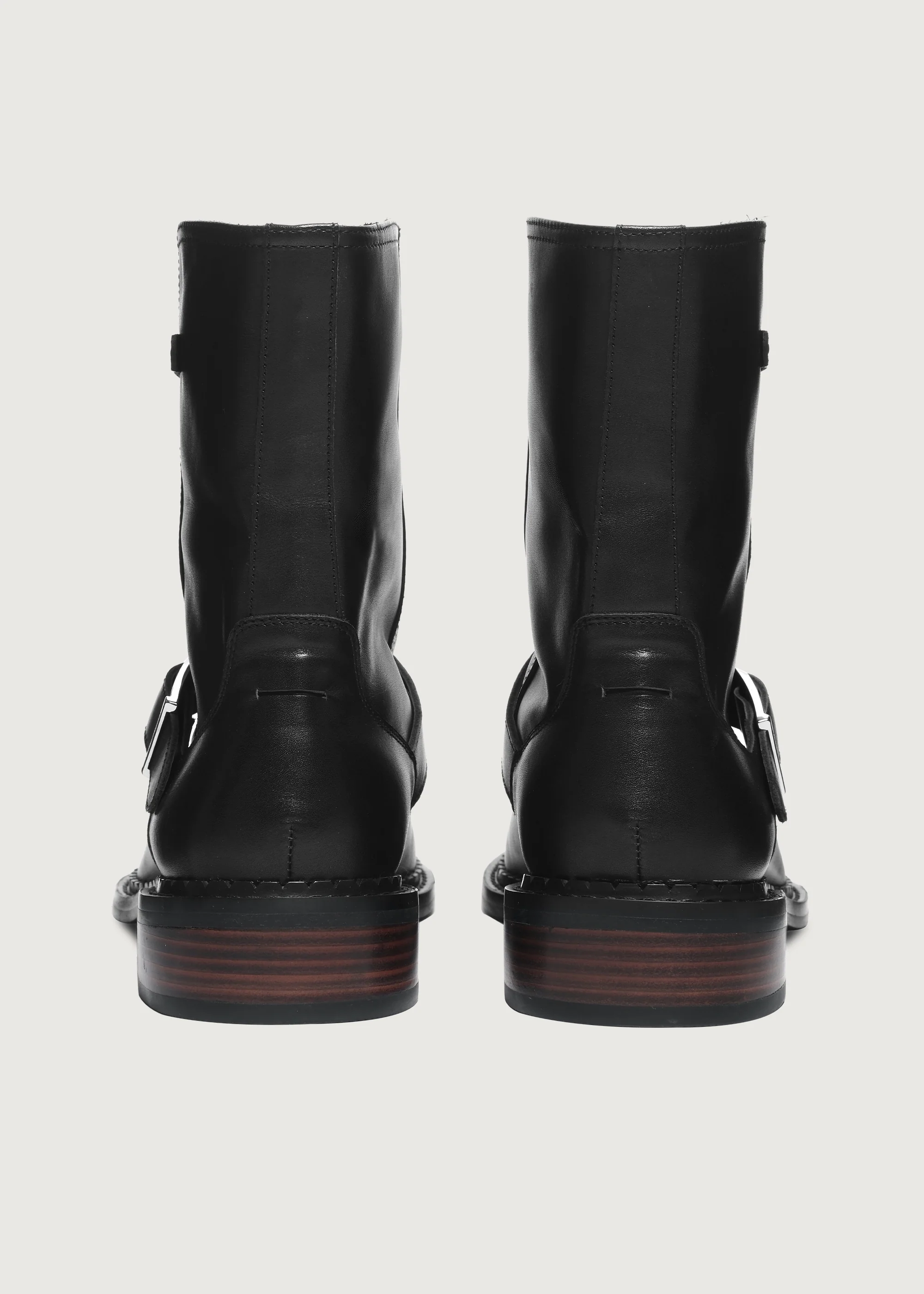 Ankle boots Wood-grain heel Black - Image 7