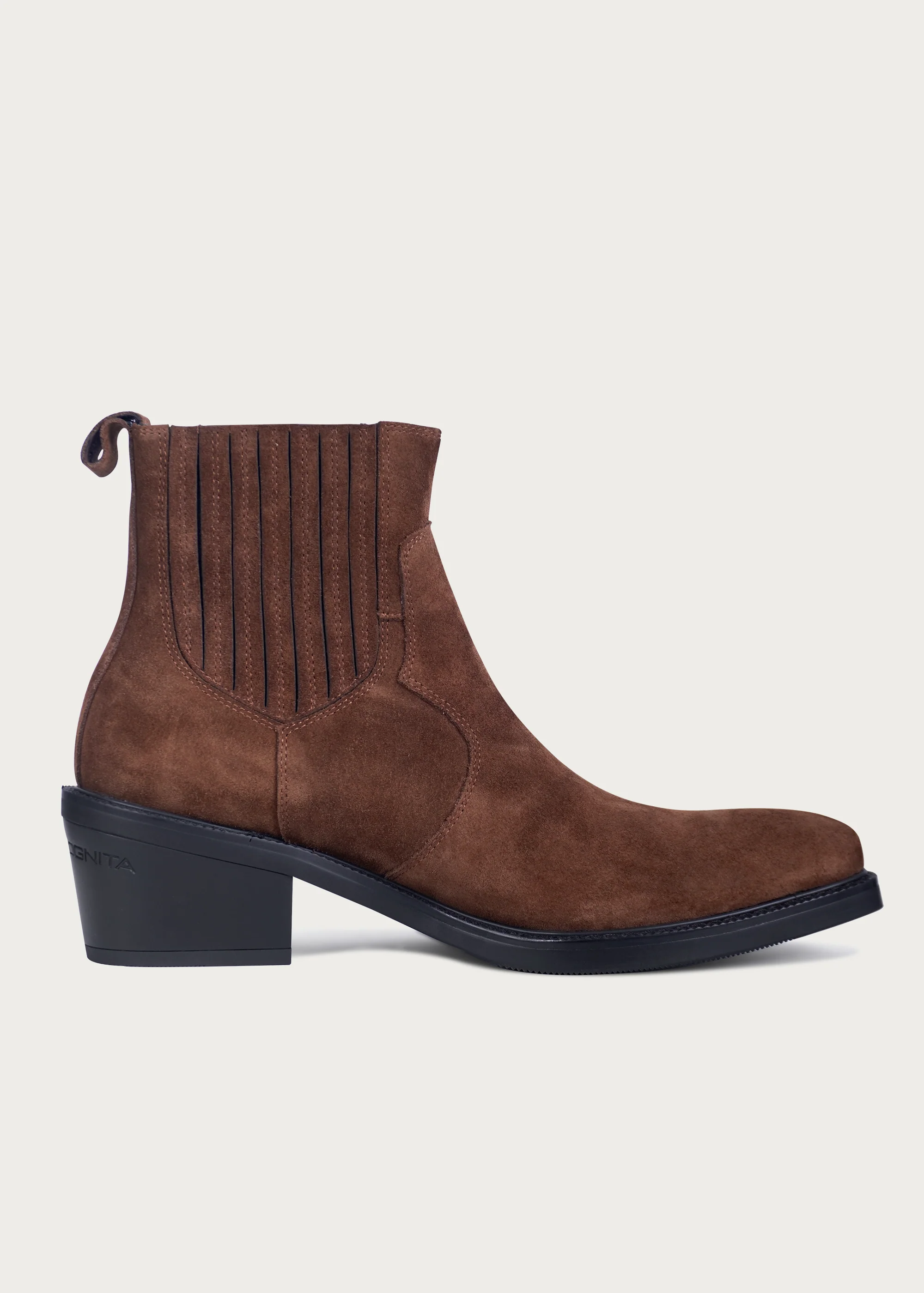 Chelsea boots Pointed toe Velvet earth brown - Image 5