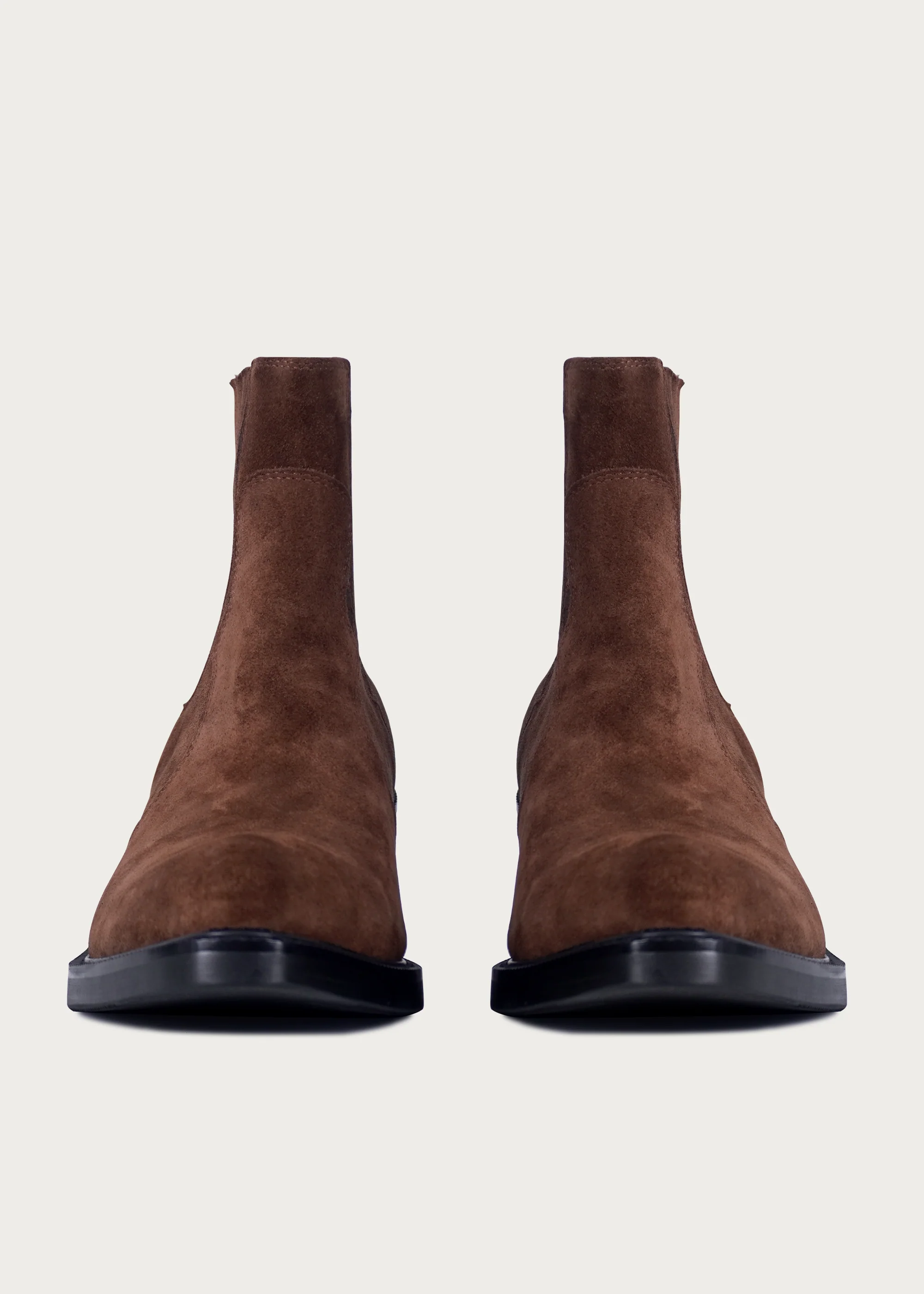 Chelsea boots Pointed toe Velvet earth brown - Image 6