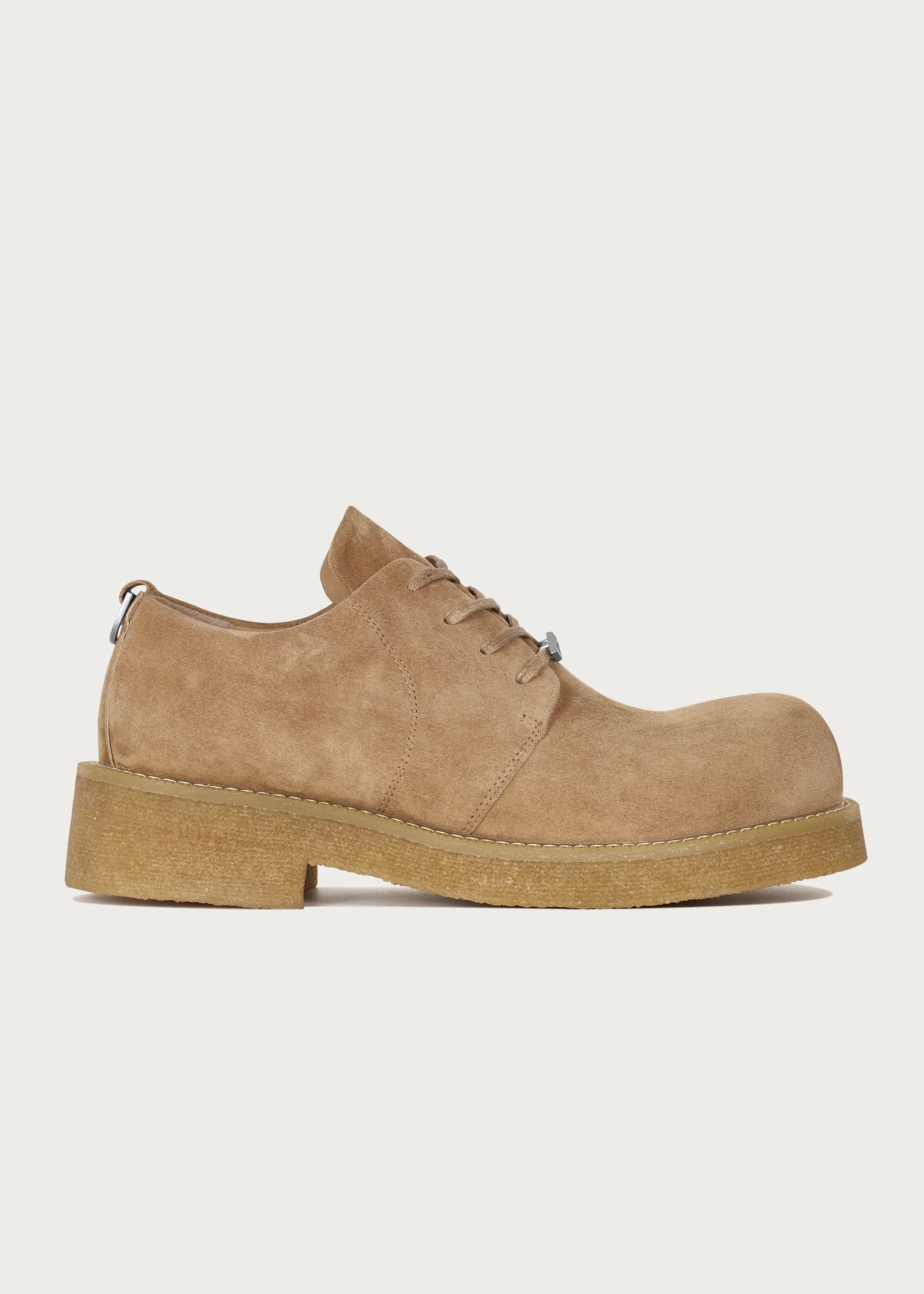 Derby shoes Sheepskin Khaki - Image 4