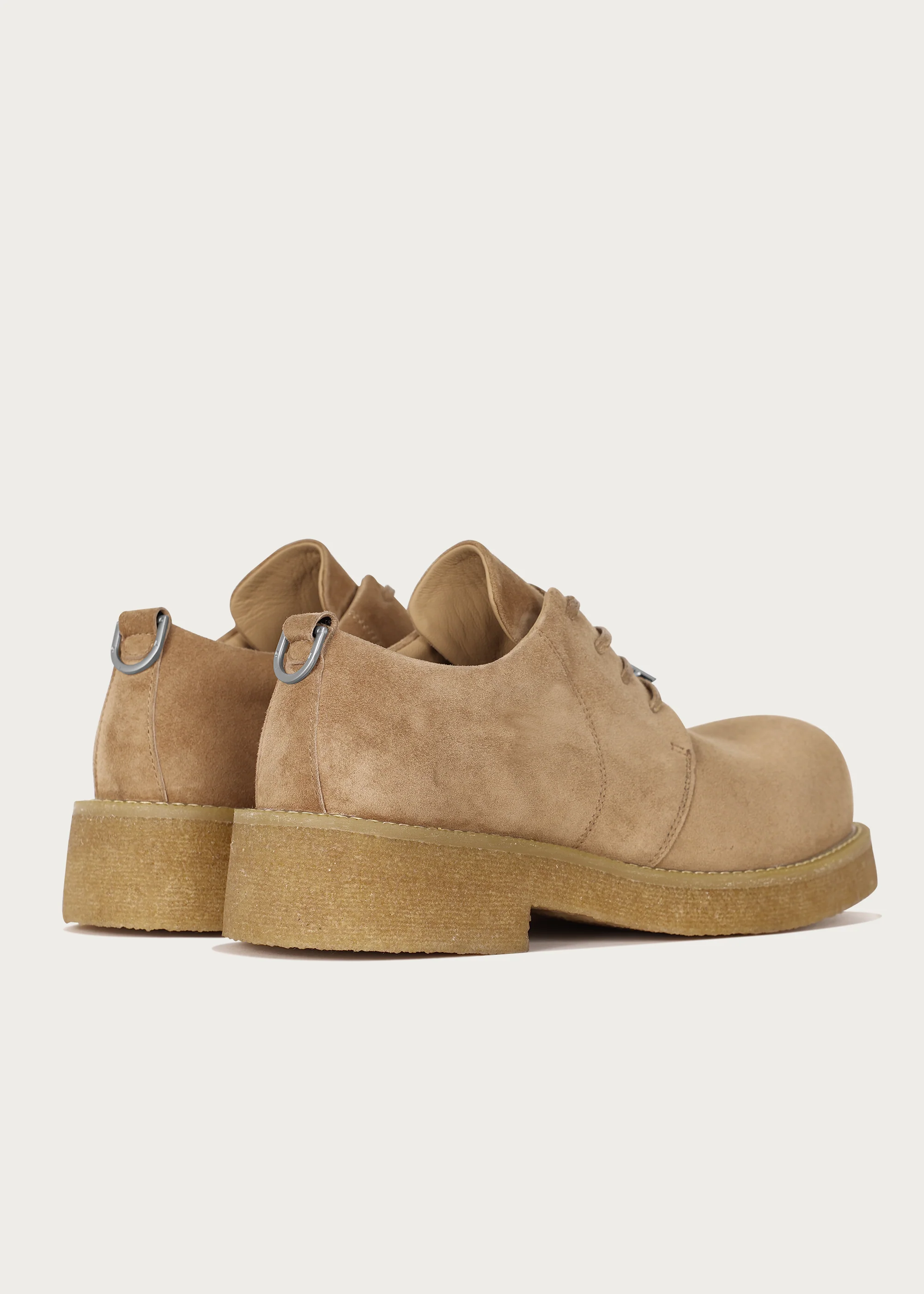 Derby shoes Sheepskin Khaki - Image 6