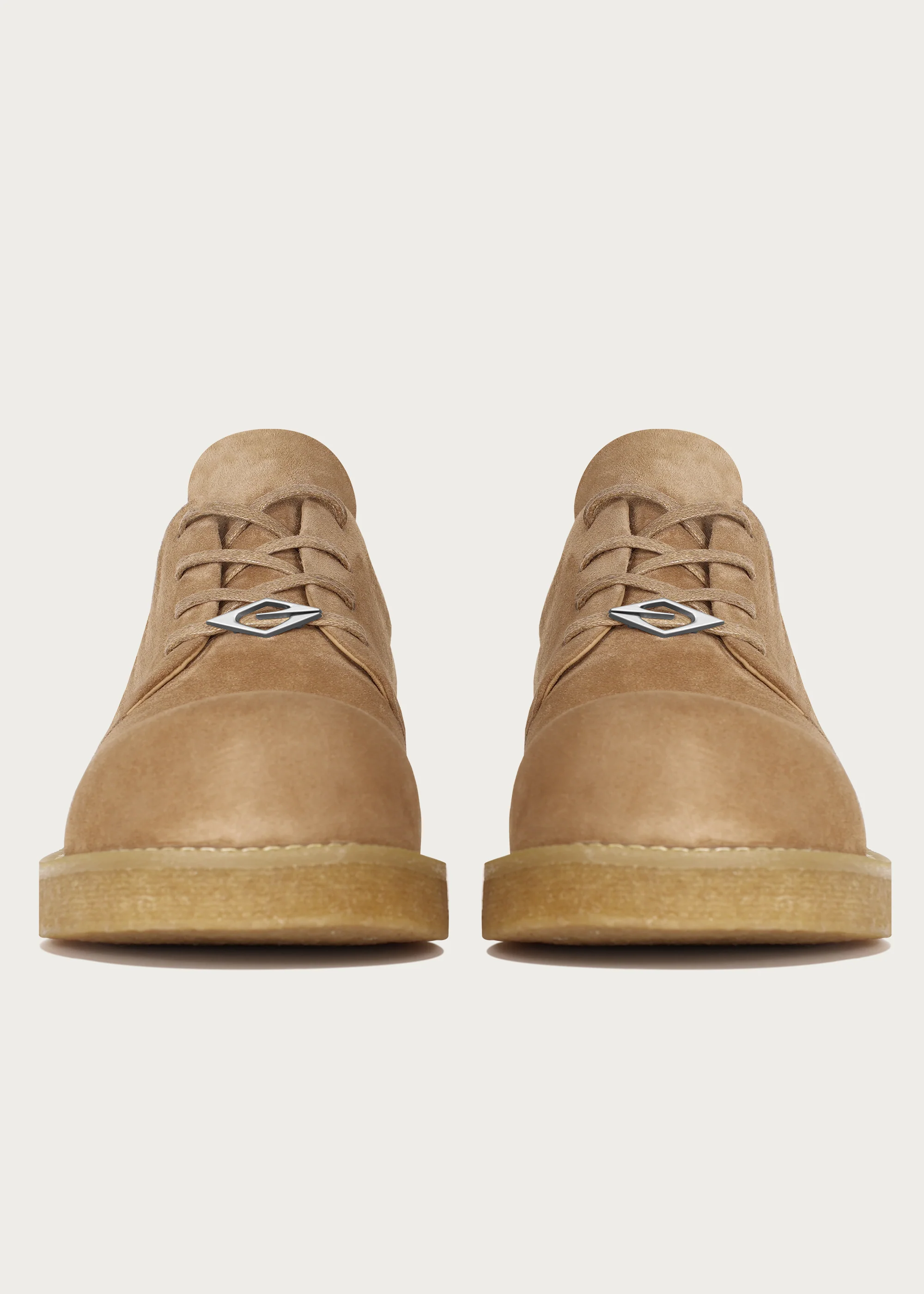 Derby shoes Sheepskin Khaki - Image 8