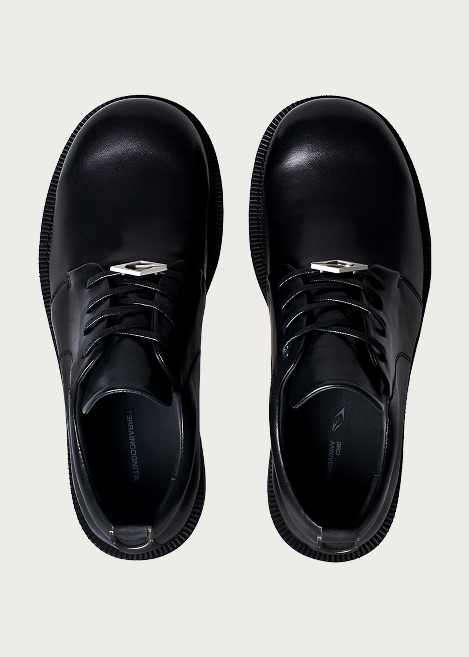 Derby shoes thick-soled Black - Image 3