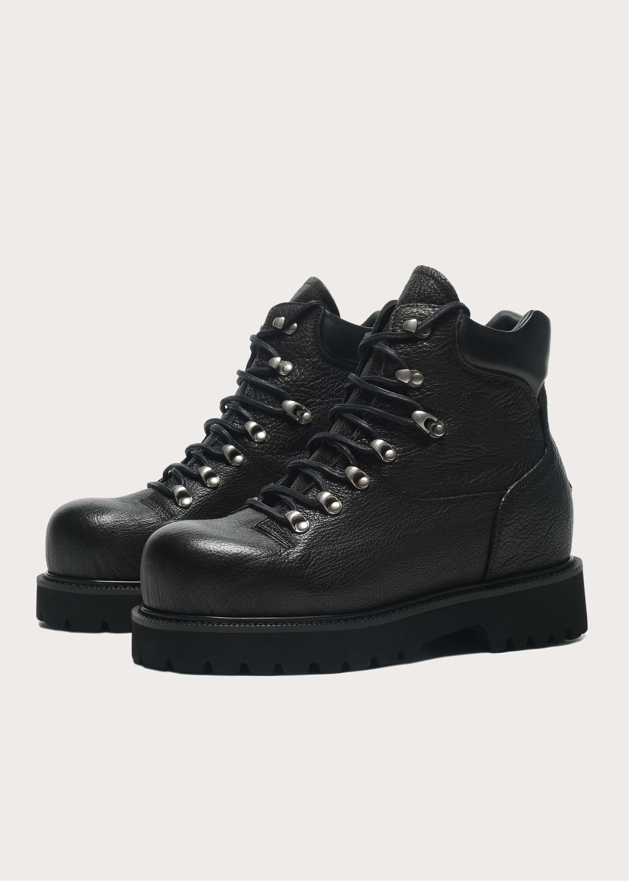Hiking Work Style Fashion boots Black - Image 4