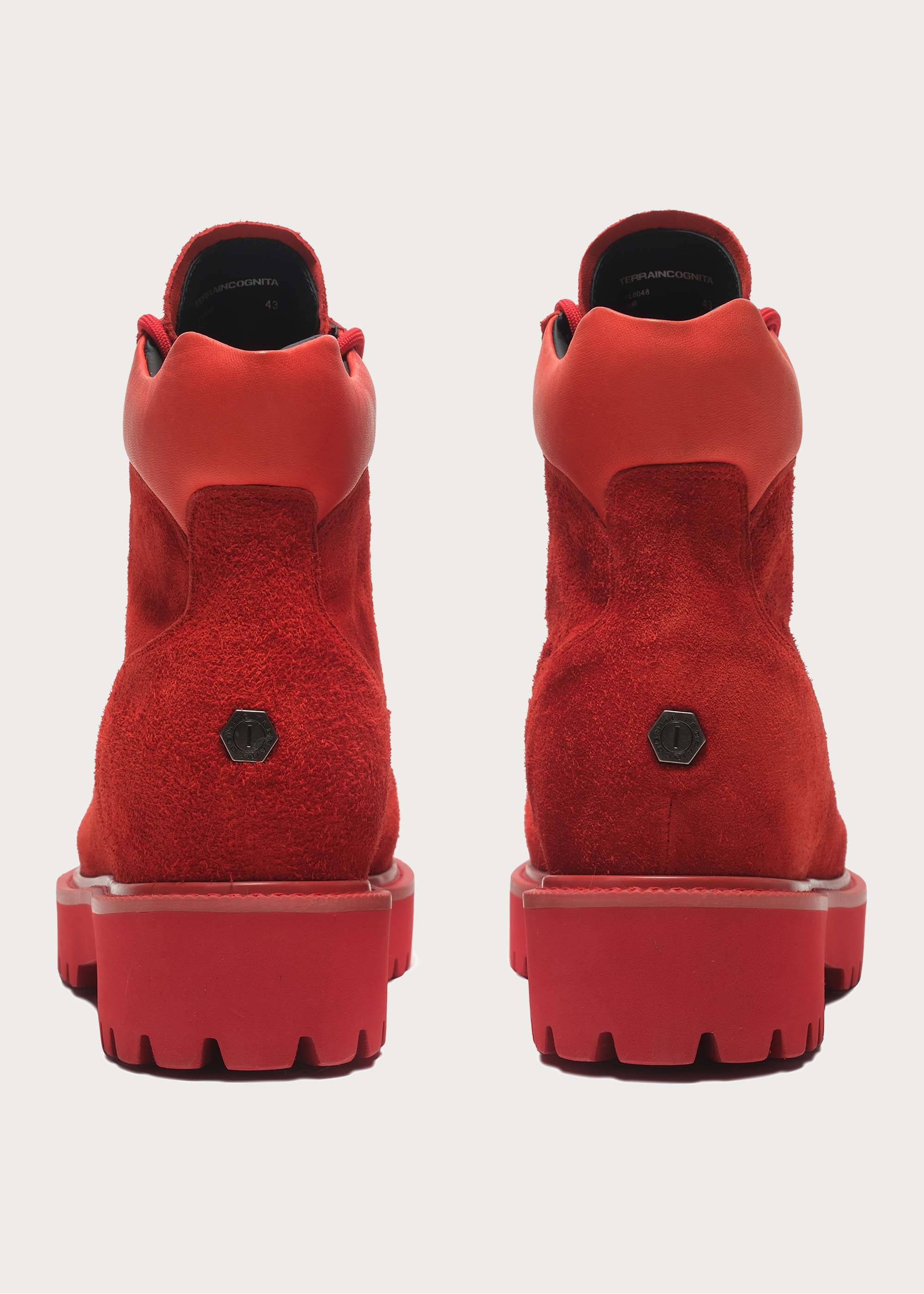 【Pre-sale: 10-45 days】Hiking Work Style Fashion boots Red - Image 8