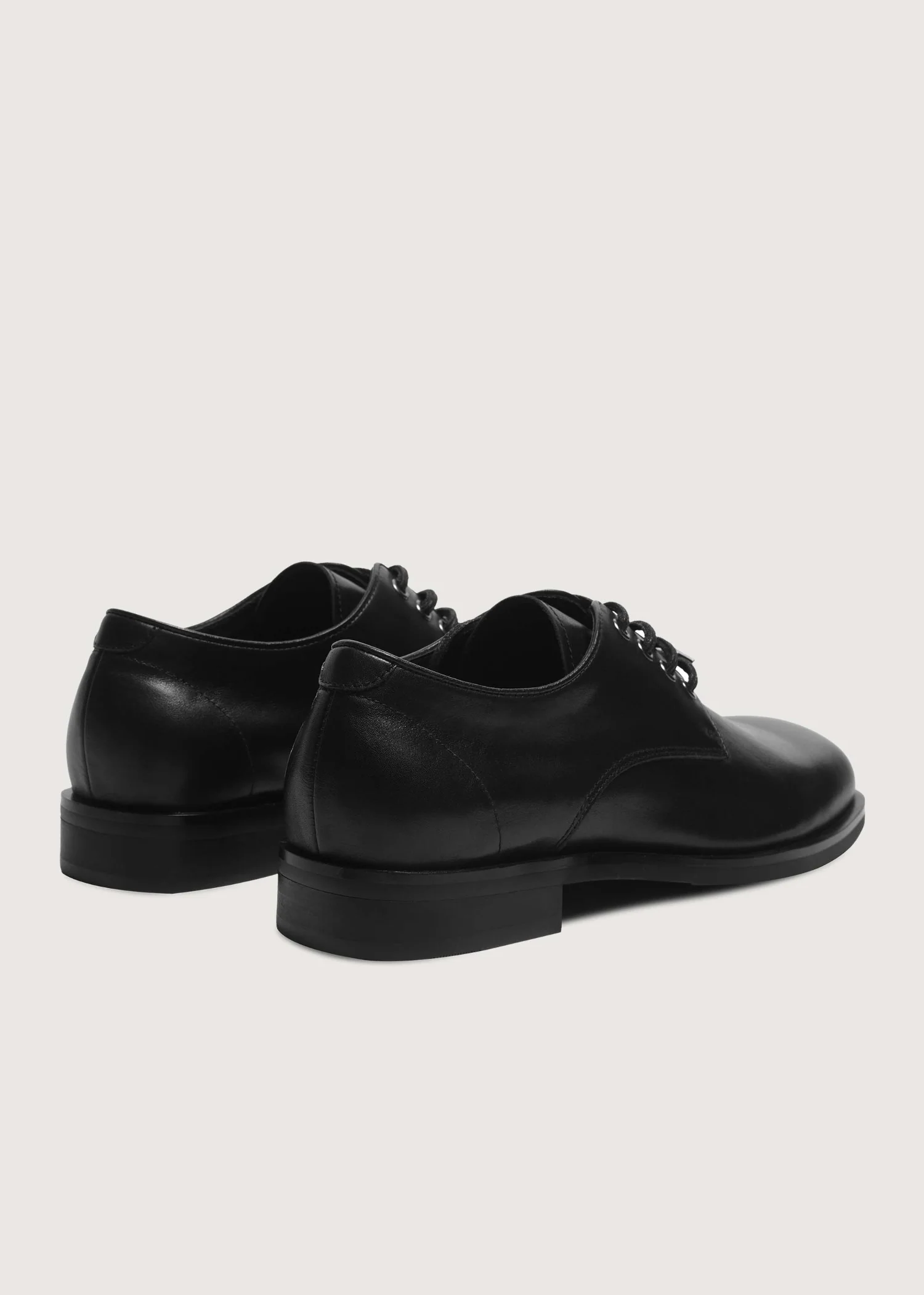 【Pre-sale 15 days】Leather Derby shoes Black - Image 9