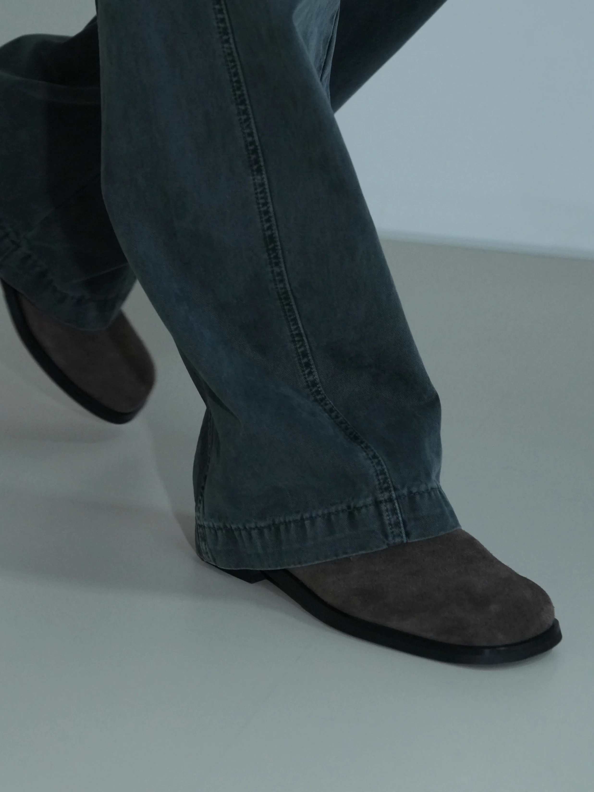 Leather Derby shoes Brownish gray - Image 11