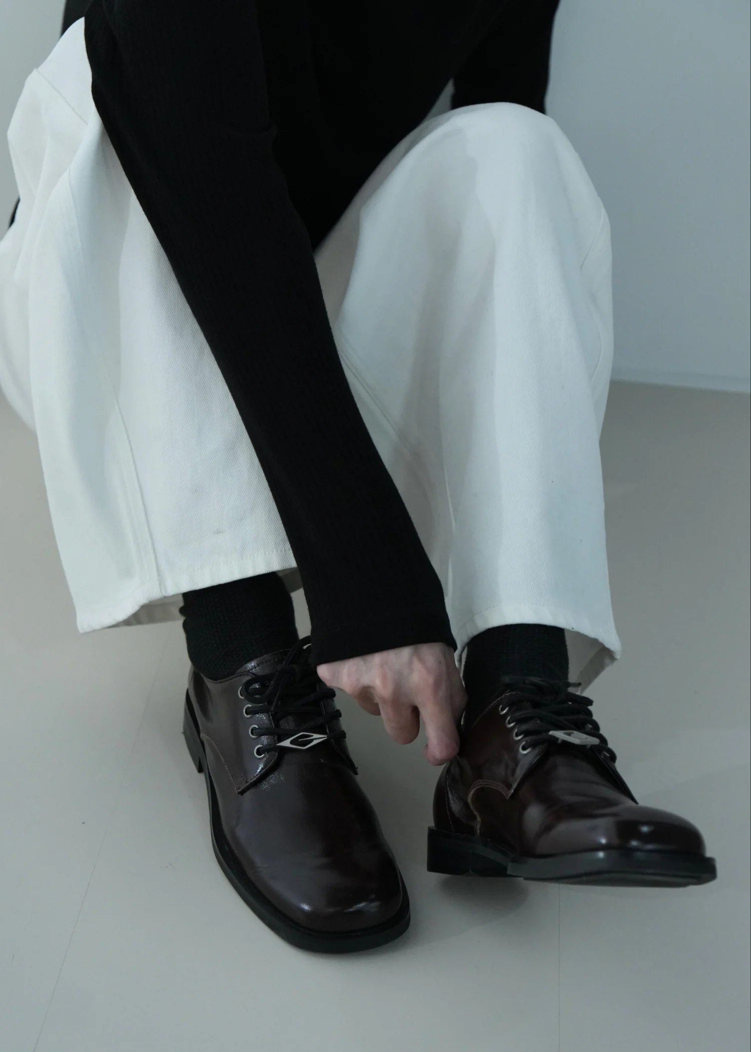 Leather Derby shoes Chocolate brown - Image 15