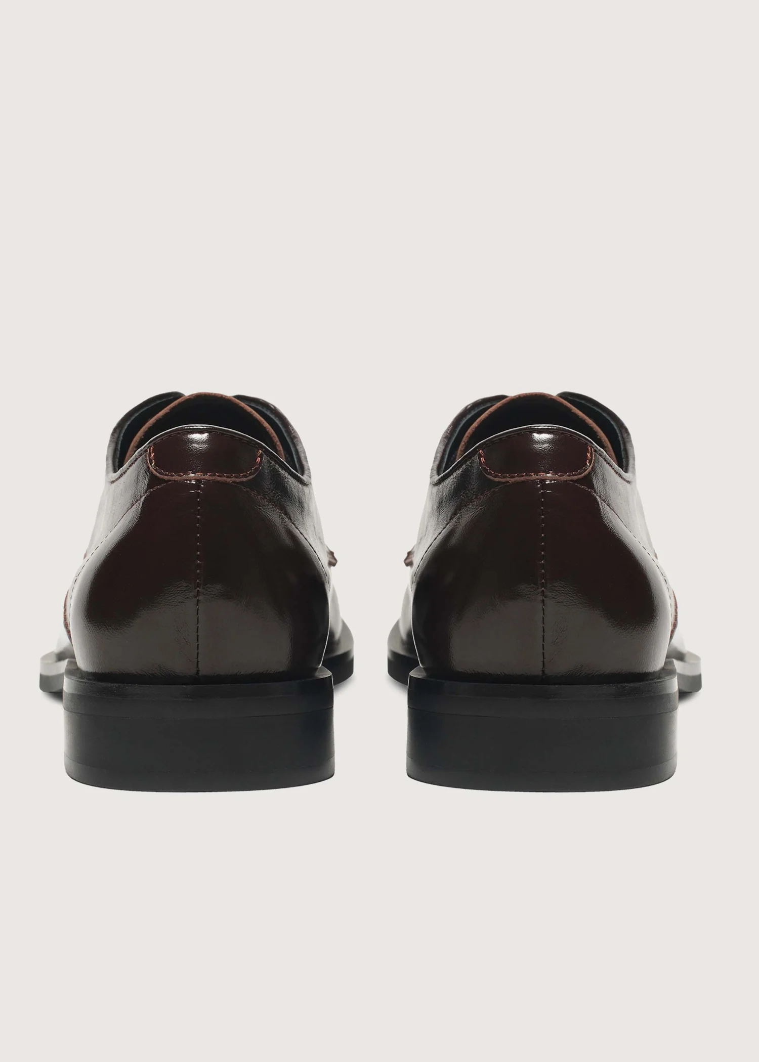 Leather Derby shoes Chocolate brown - Image 9