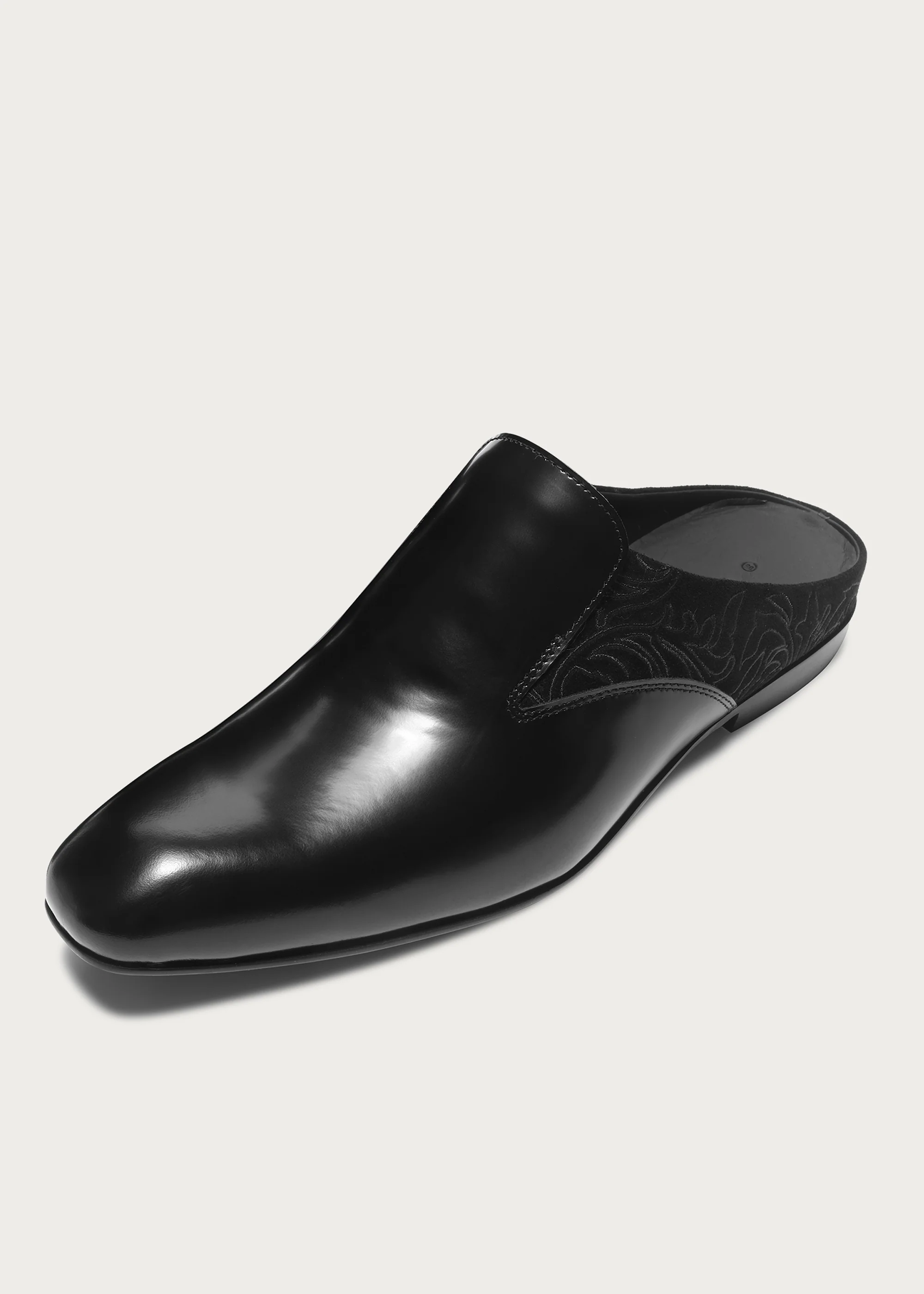 Mules Flower-patterned pointed Black - Image 4