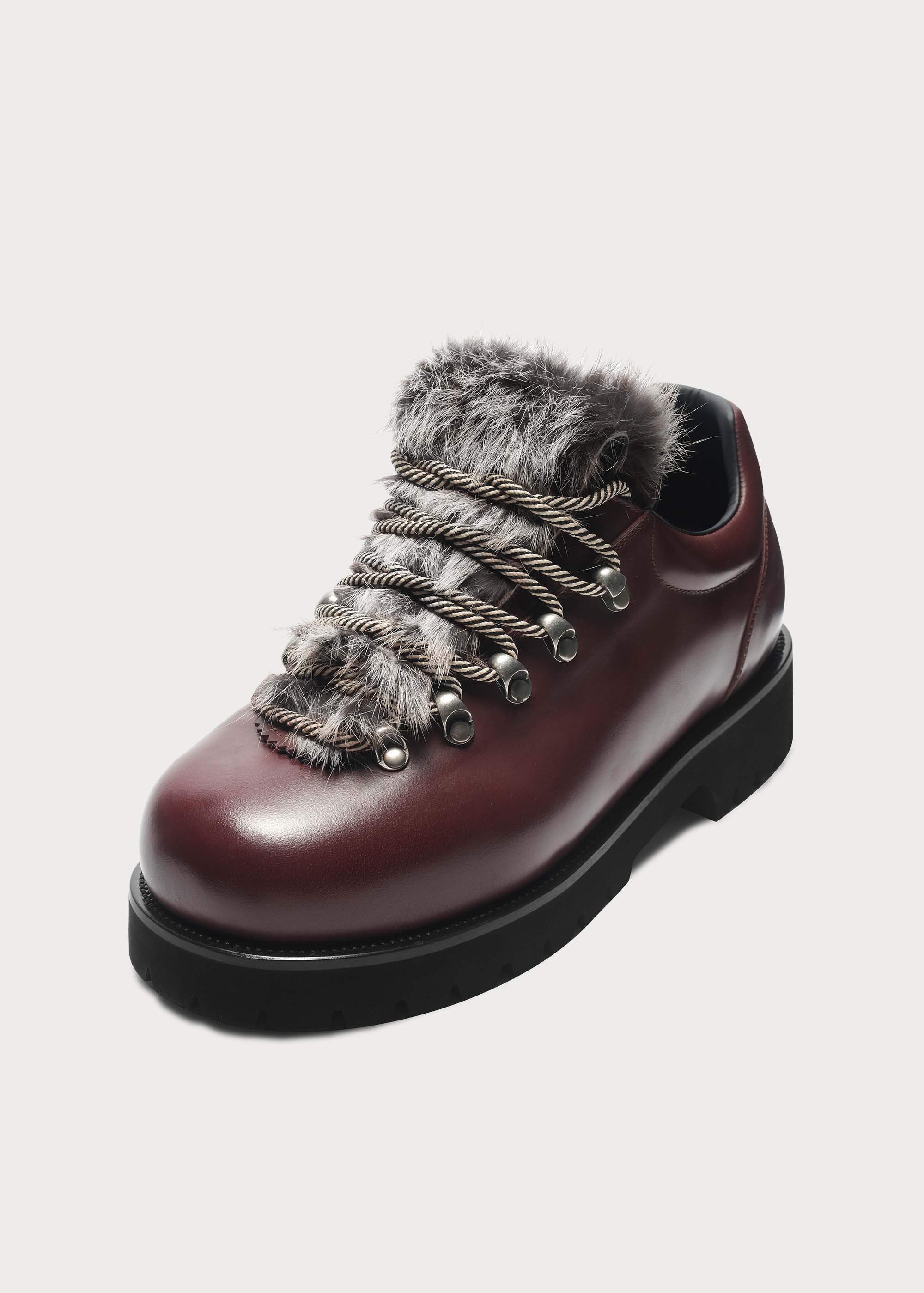 Outdoor-inspired hiking shoes Claret-red - Image 4