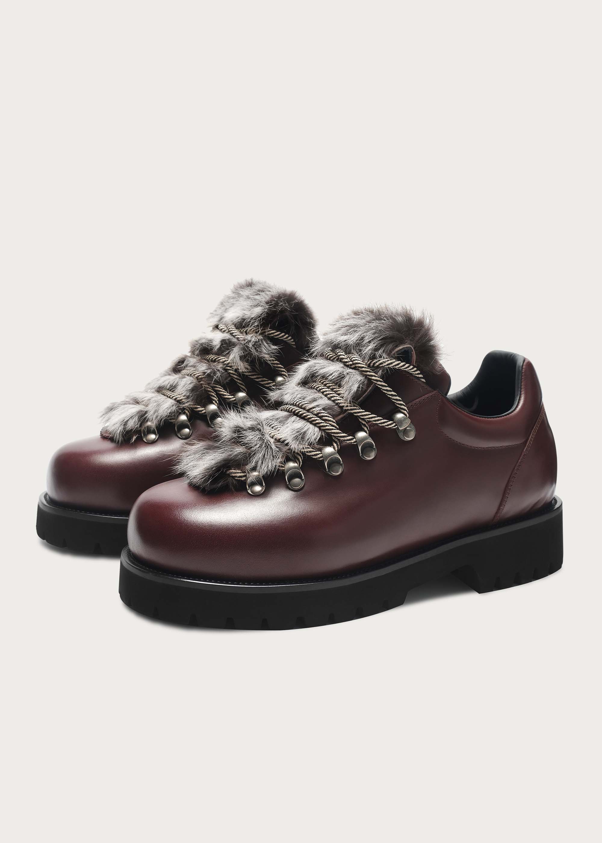 Outdoor-inspired hiking shoes Claret-red - Image 7