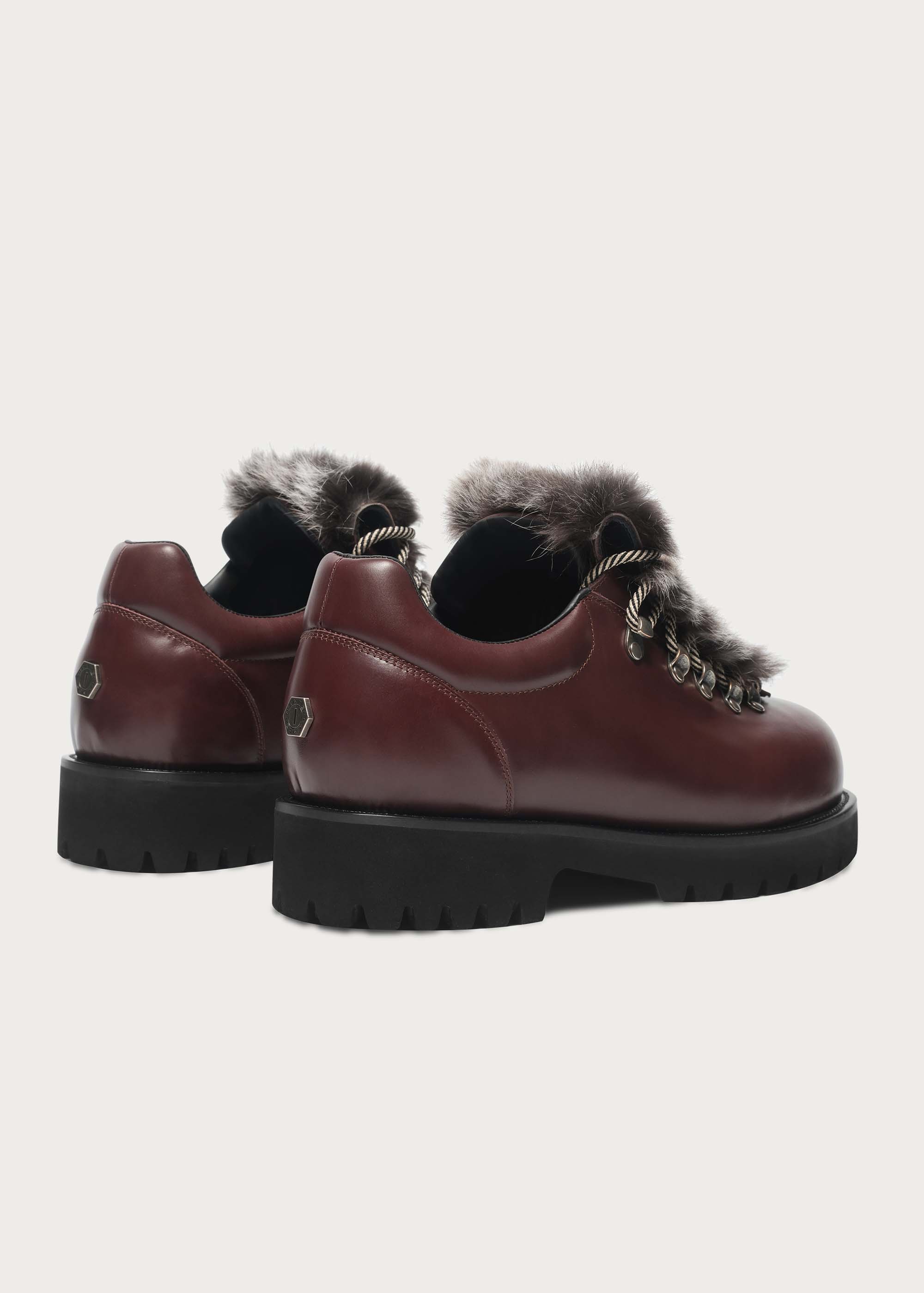 Outdoor-inspired hiking shoes Claret-red - Image 8