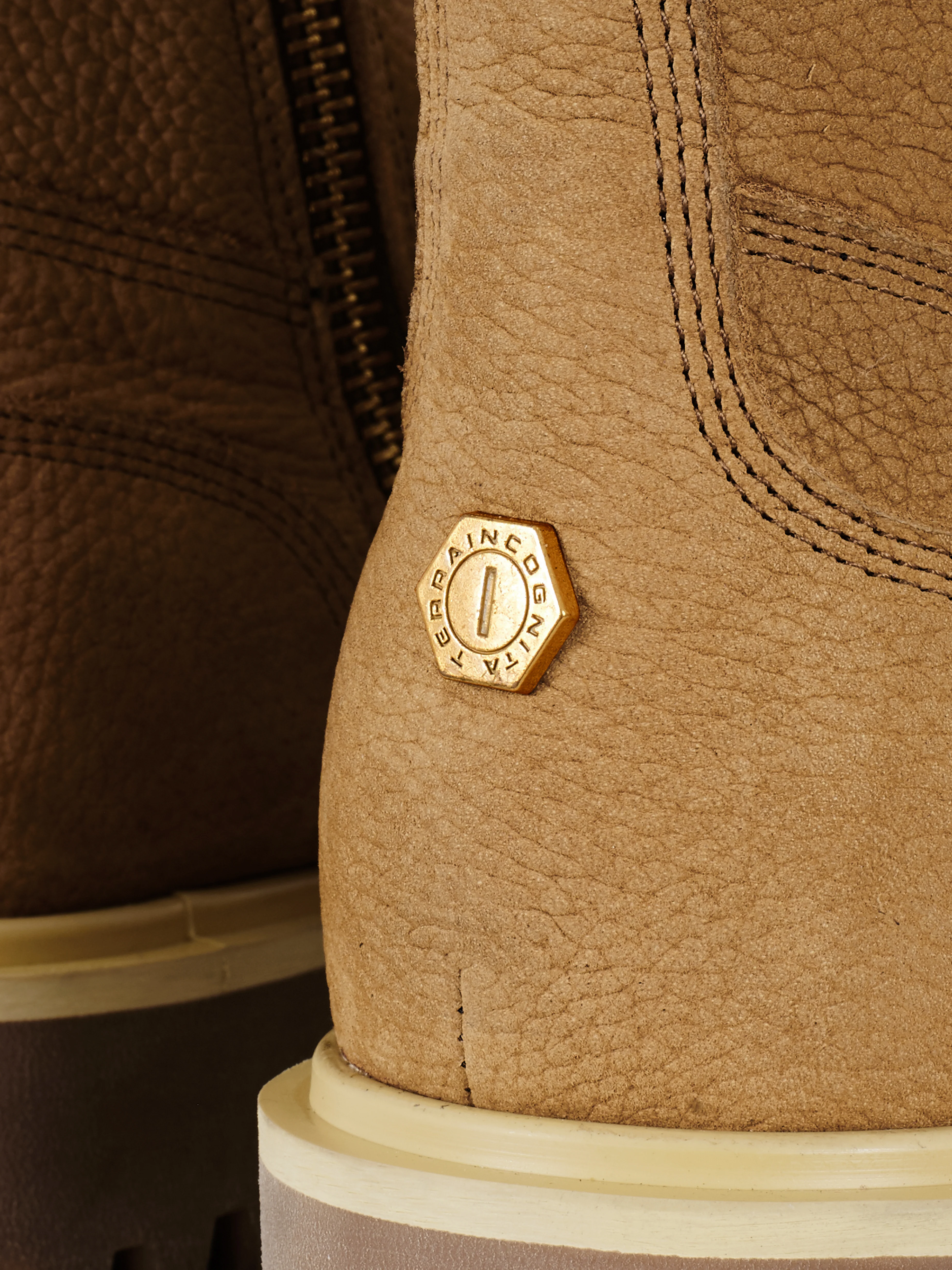 Workwear Cowhide boots Khaki - Image 13