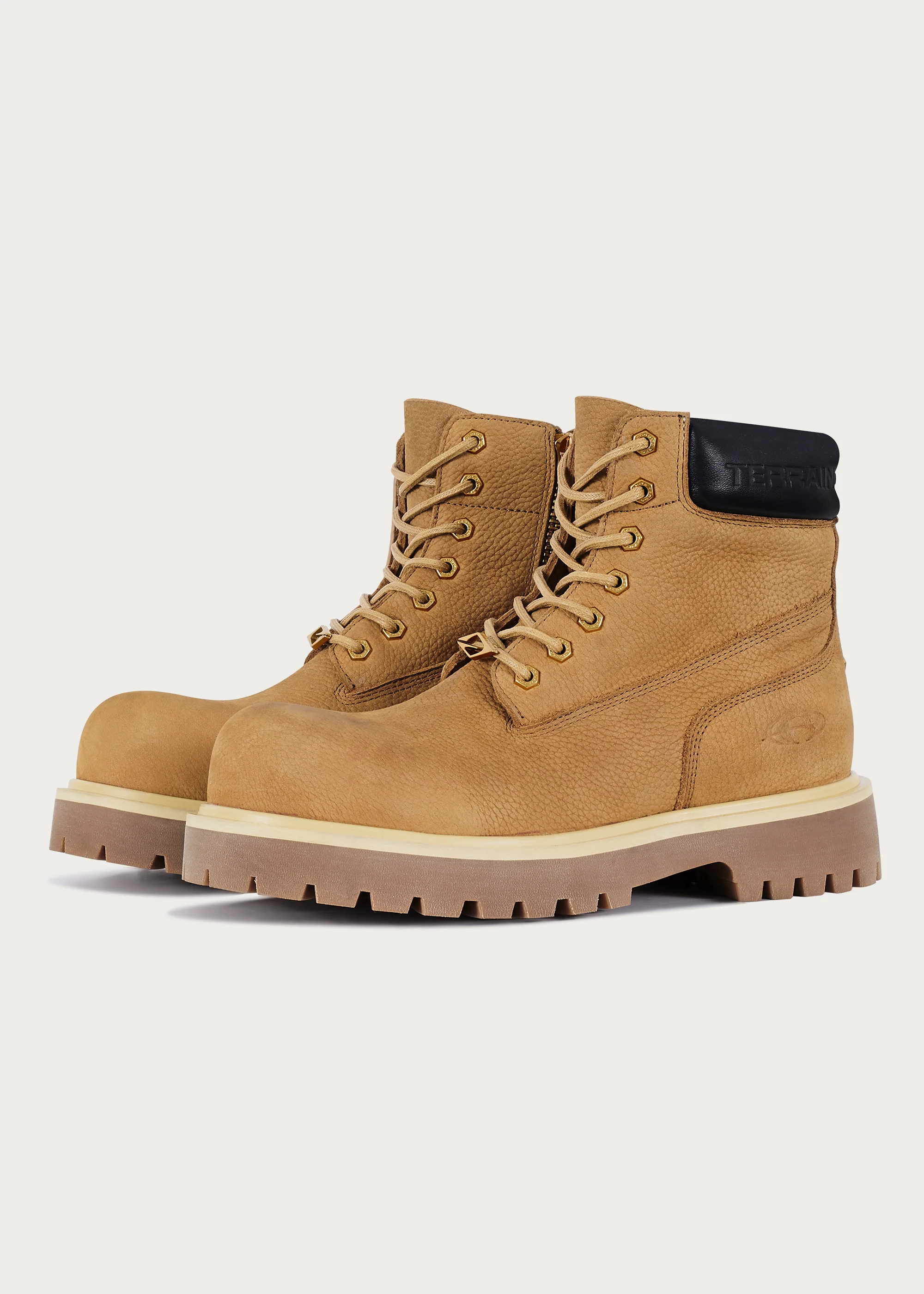 Workwear Cowhide boots Khaki - Image 7