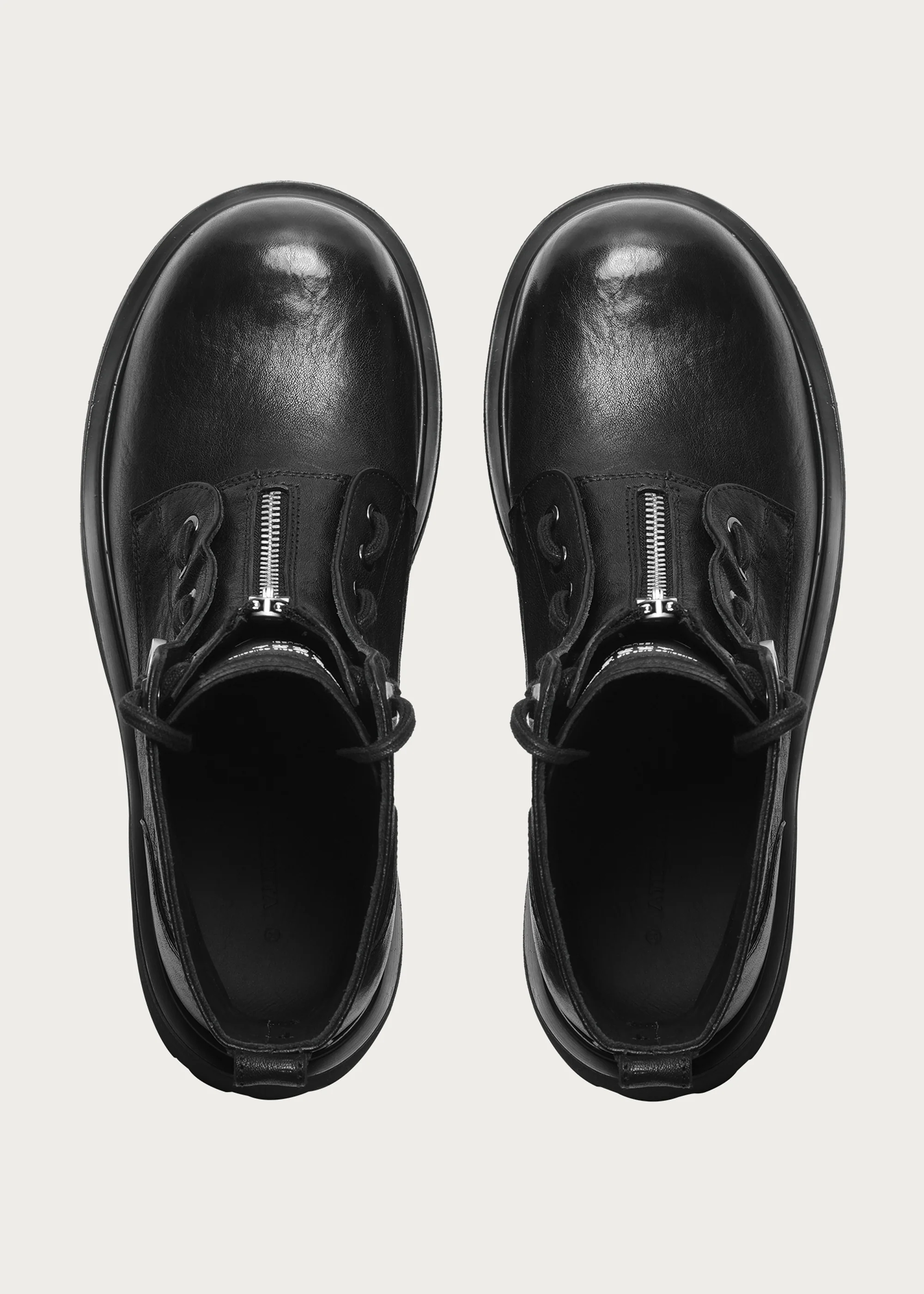 Workwear horsehide Zipper boots Black - Image 4